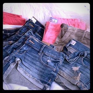Bundle of Hollister and Abercrombie shorts
